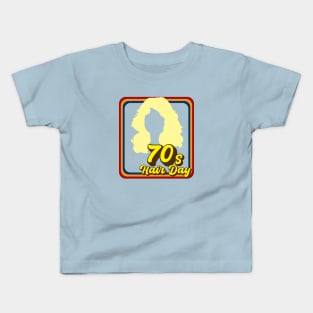 70s Hair Day (Blonde) Kids T-Shirt